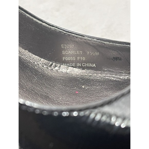 Calvin Klein Scarlet E3297 Black Patent Women’s Chunky Heels Size 7.5M - Picture 14 of 14